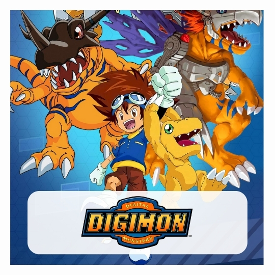 Mouse Pad Digimon Digitais Desenho