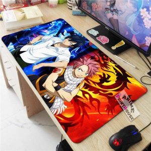 Fairy Tail Mouse Pad Gray vs Natsu APH0705 70x30CM / As Shown Official Anime Mouse Pads Merch
