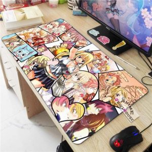 Fairy Tail Mouse Pad with Nalu Theme, Anime Mouse Pad APH0705 70x30CM / As Shown Official Anime Mouse Pads Merch