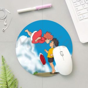 MaiYa 2018 Krajews Ponyo Studio Ghibli Silicone round mouse Pad to Mouse Game Anti Slip Laptop 4.jpg 640x640 4 - Anime Mousepads