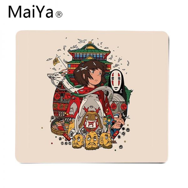 Maiya Top Quality Studio Ghibli Spirited Away gamer play mats Mousepad Top Selling Wholesale Gaming Pad 5 - Anime Mousepads