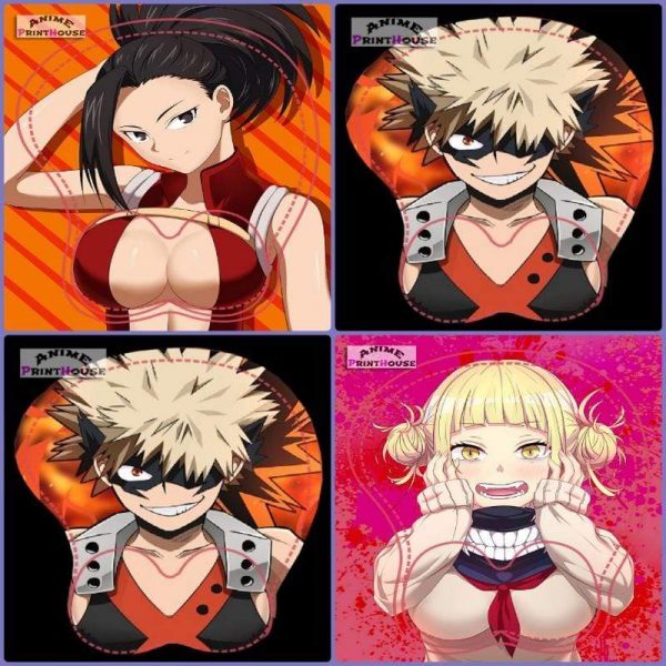 My Hero Academia 3D Mouse Pad in 3 Designs APH0705 1 / Lycra Cloth Official Anime Mouse Pads Merch
