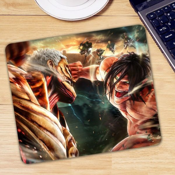 Anime Attack on Titan Mouse Pad Gamer Mice for Laptop PC Universal Comfortable Anti slip Mause - Anime Mousepads