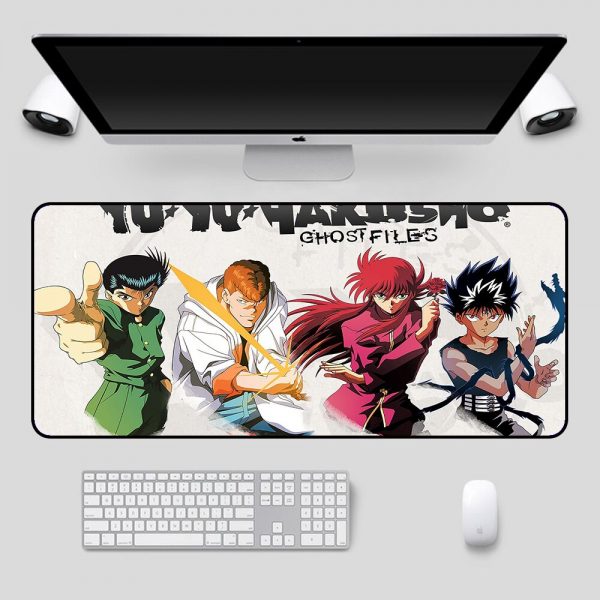 Anime RGB Yu Yu Hakusho Personagens Laptop Keyboard LED Anime Mousepad PC Connection Computer USB Gaming 3 - Anime Mousepads