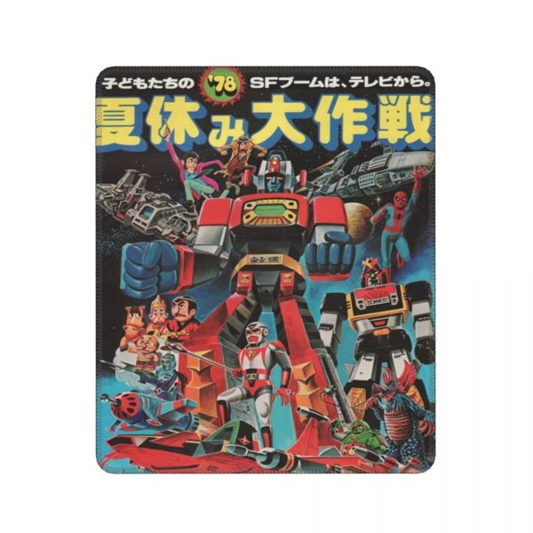 Popy 1978 Humor Mouse Pad Ultraman Japanese Anime Rider Hero Robot Kaiju Lockedge MousePad Rubber PC - Anime Mousepads