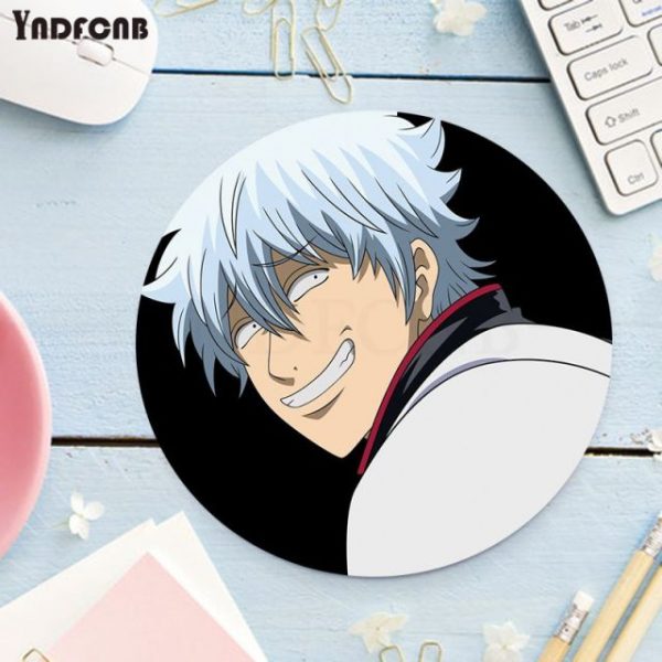 YNDFCNB My Favorite Anime GINTAMA Silicone round mouse Pad to Mouse Game gaming Mousepad Rug For 1.jpg 640x640 1 - Anime Mousepads
