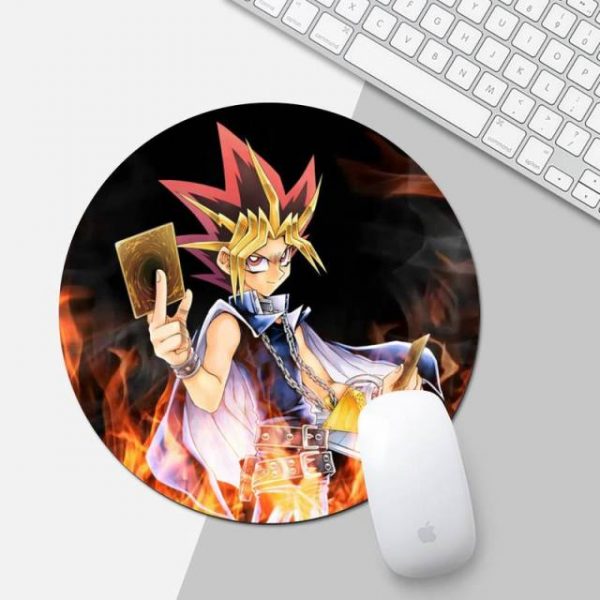 Yu Gi Oh Duel Monsters Computer Mousepad Desk Table Protect Game Office Work Round Mouse Mat 9.jpg 640x640 9 - Anime Mousepads