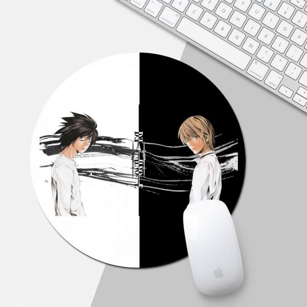 anime death note Rubber Mouse Durable Desktop Mousepad Game Office Work Round Mouse Mat pad XL 1 - Anime Mousepads