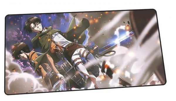 Eren x Levi The Battlegrounds design 10 / Size 600x300x2mm Official Anime Mousepads Merch