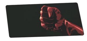 Saitama's Red Fist design 7 / Size 800x300x3mm Official Anime Mousepads Merch