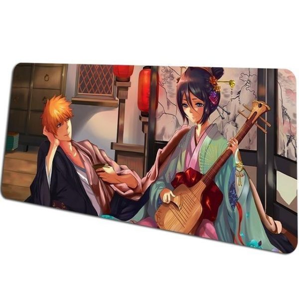 Geisha Rukia and Ichigo mousepad 8 / Size 600x300x2mm Official Anime Mousepads Merch