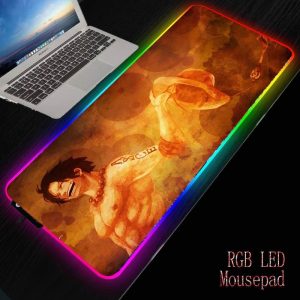 Ace Holding Hat NO LED 200X200X2MM Official Anime Mousepads Merch