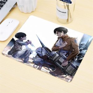 Levi and the Child BROWN / 180x220x2mm Official Anime Mousepads Merch