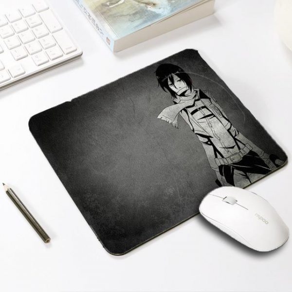 Black & White Mikasa Ackerman Default Title Official Anime Mousepads Merch