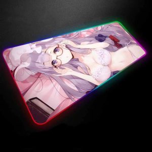 Anime Designs - Girl 01 - RGB Mouse Pad Anime Girl / 350x250x3mm Official Anime Mousepad Merch