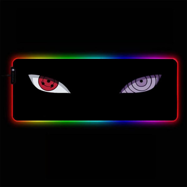 Naruto - Eyes - RGB Mouse Pad 350x250x3mm Official Anime Mousepad Merch