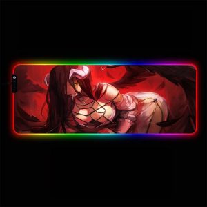 Overlord - Albedo Red - RGB Mouse Pad 350x250x3mm Official Anime Mousepad Merch