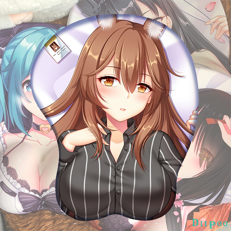 arknights franka 3d oppai mouse pad 4341 - Anime Mousepads