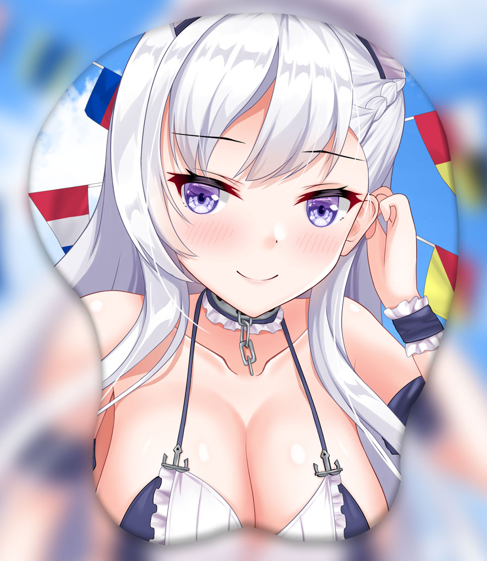 belfast 3d oppai mouse pad 6066 - Anime Mousepads