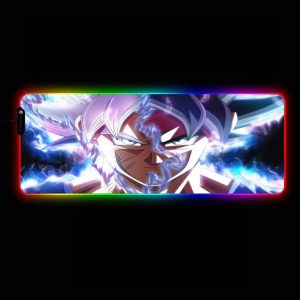 Dragon Ball Design - Goku Ultra Instinct - RGB Mouse Pad 350x250x3mm Official Anime Mousepad Merch