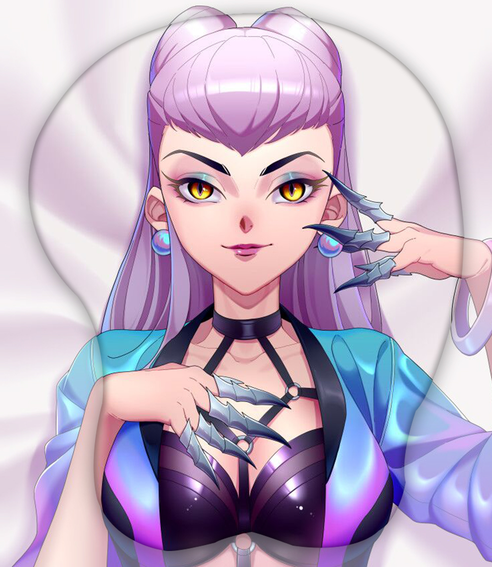 kda all out evelynn 3d oppai mouse pad 8252 - Anime Mousepads