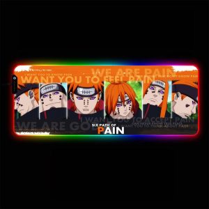 Naruto Designs - Pain - RGB Mouse Pad 350x250x3mm Official Anime Mousepad Merch