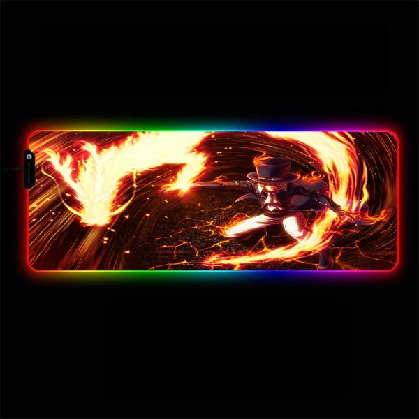 One Piece - Sabo - RGB Mouse Pad 350x250x3mm Official Anime Mousepad Merch