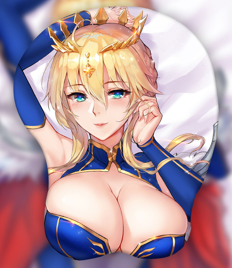 saber 3d oppai mouse pad ver4 6755 - Anime Mousepads