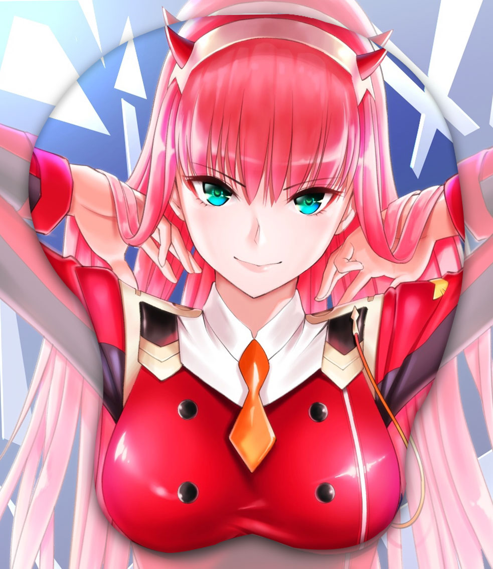 zero two 3d oppai mouse pad 1289 - Anime Mousepads