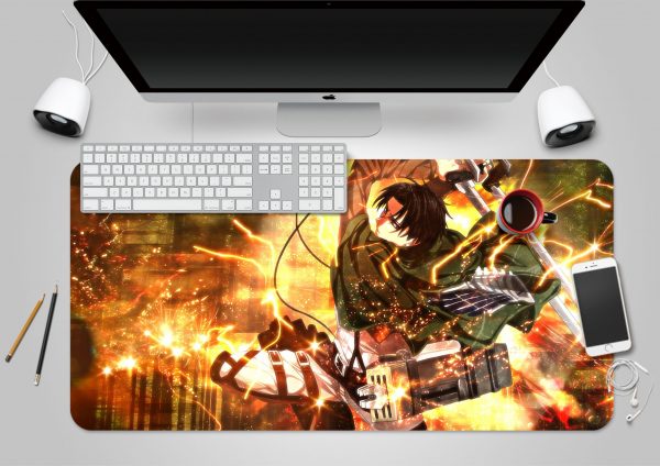 3D Attack On Titan 3802 Anime Desk Mat YYA1215